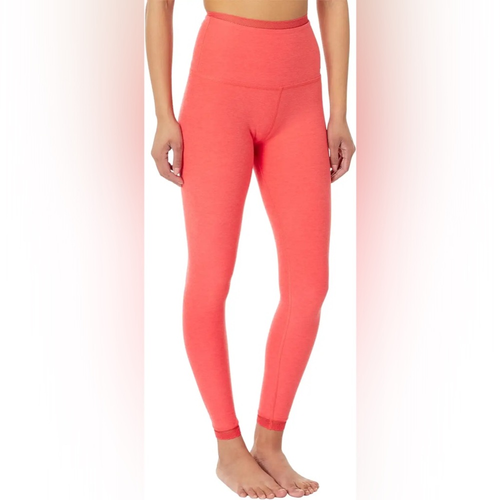 Beyond Yoga High-Waist Coral Leggings